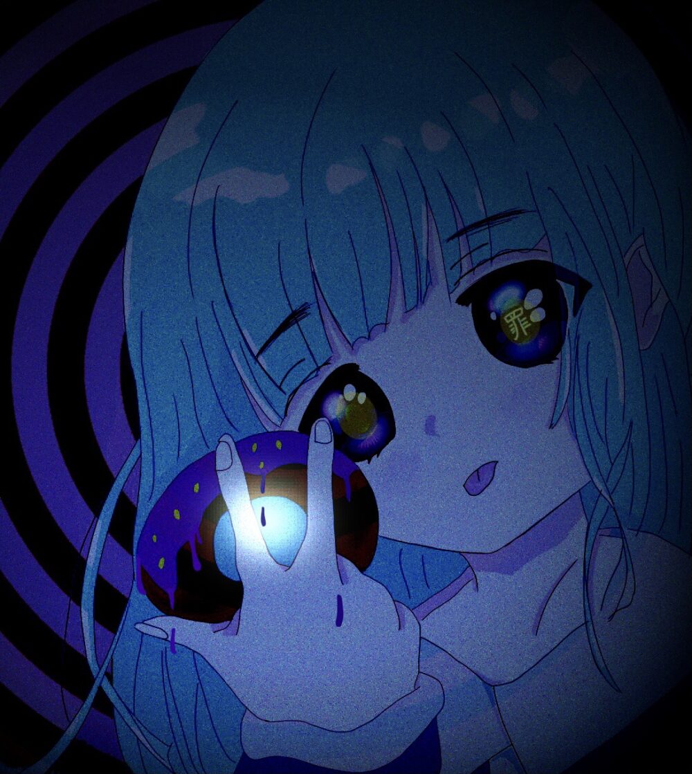 ドーナツを持つ女の子